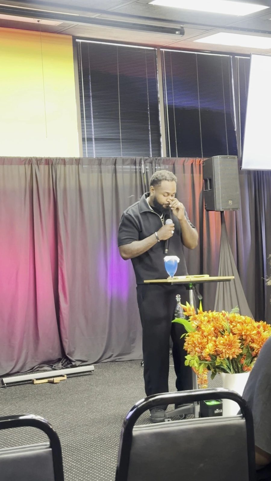 Tank speaking at ROCKLife City Church